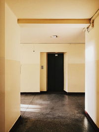 Empty corridor of building