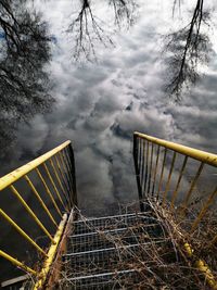 Low angle view of bridge against sky