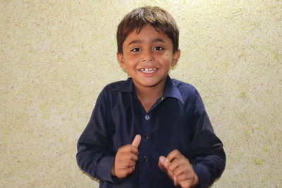 Portrait of a boy smiling