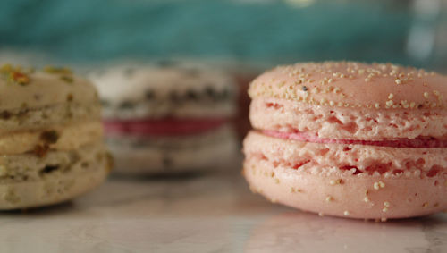 Close-up of cake on table