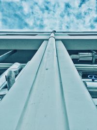 Low angle view of built structure against sky