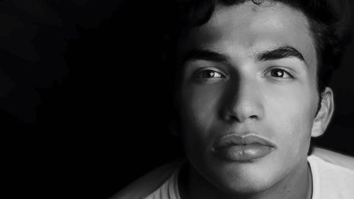 Close-up portrait of young man