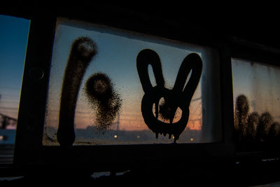 Silhouette of window