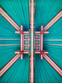 Full frame shot of the roof from a korean kiosk