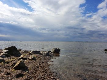 Scenic view of sea against sky