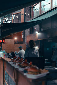 People selling food on market