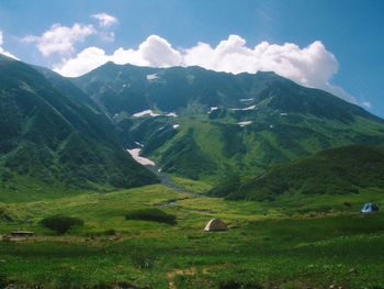 Scenic view of landscape against sky