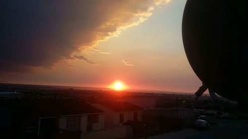 View of cloudy sky at sunset