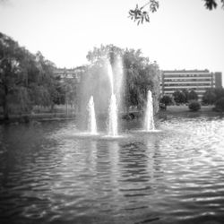 Fountain in park