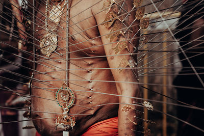 Full frame shot of rusty fence