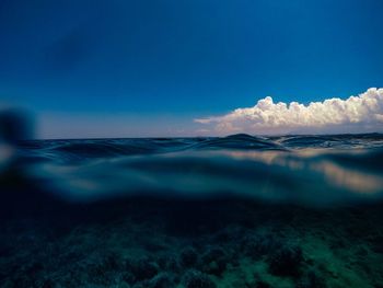 Scenic view of sea against sky