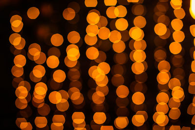 Defocused image of illuminated lights
