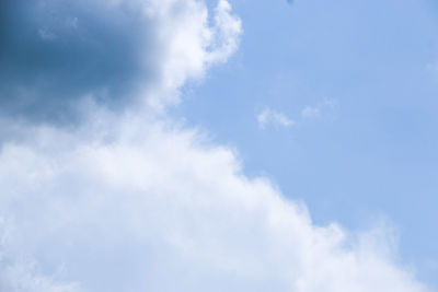 Low angle view of cloudy sky