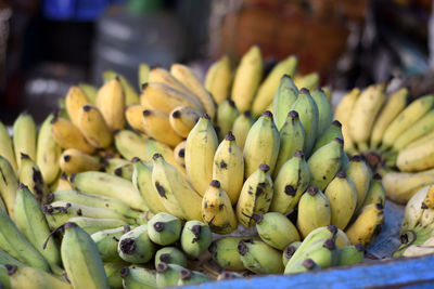 Close-up of fruits for sale at market stall