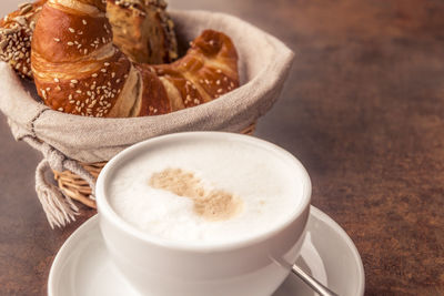 Close-up of tea on table