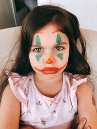 Close-up portrait of a young woman