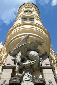 Low angle view of statue