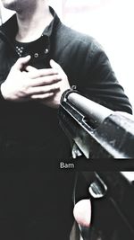 Cropped image of woman holding hands