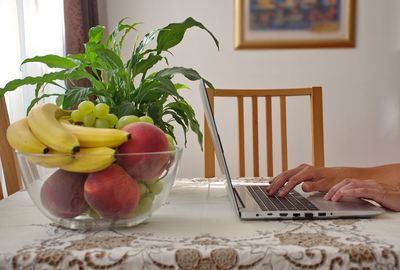 Fruits on table at home