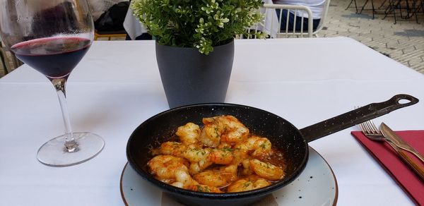 Shrimp tapas valencia style 