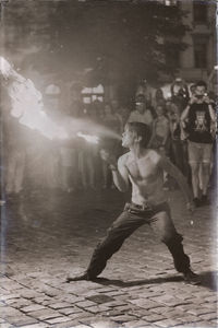 Full length of man at night