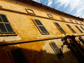 Low angle view of building against sky