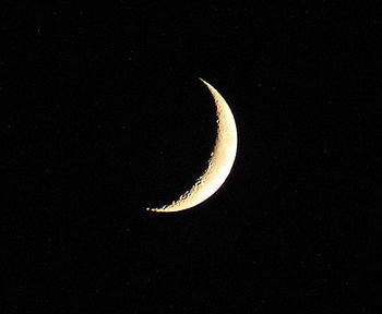 Close up of stars over black background