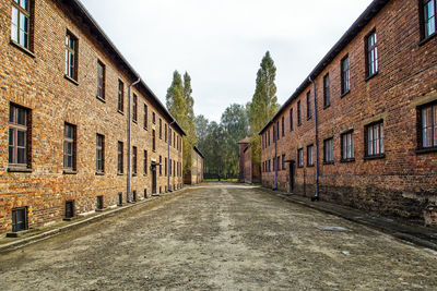 Prisoner brick jail, auschwitz birkenau concentration camp, poland