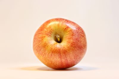 Close-up of apple against white background