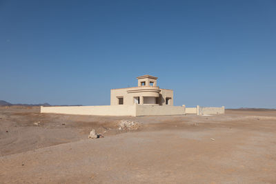 Built structure against clear blue sky