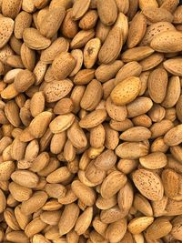 Full frame shot of nuts for sale at market