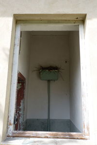 Open door of house