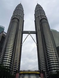 Low angle view of buildings against sky