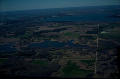 Aerial view of landscape