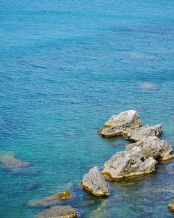 Rocks in sea