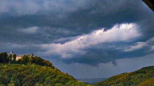 Scenic view of mountain against sky