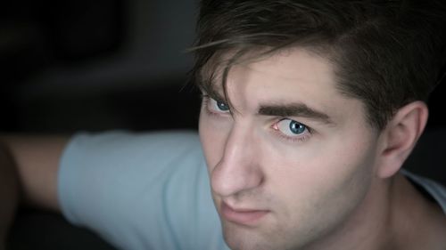 Close-up portrait of young man