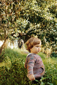 Shot of an adorable little boy having fun outdoors