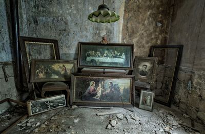 Interior of abandoned home