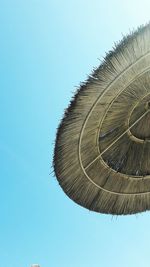 Low angle view of built structure against blue sky