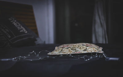 Close-up of breakfast on table