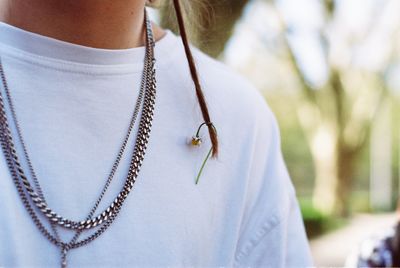 Close-up of woman wearing hat