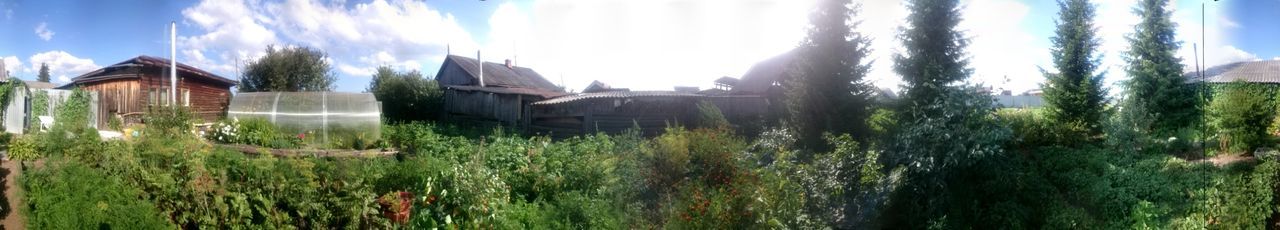 Panoramic shot of house against sky
