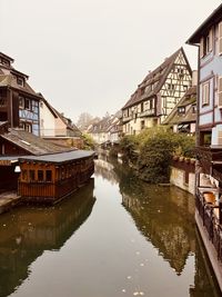 Bridge over canal in city