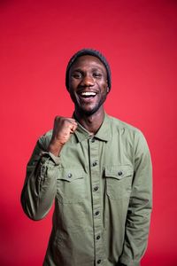 Portrait of a smiling young man