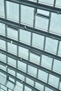 Low angle view of modern building against sky