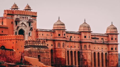 View of amberfort building against clear sky