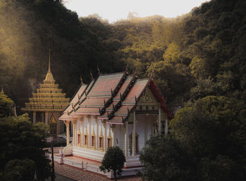 View of temple building against sky