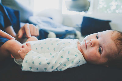 Portrait of cute baby