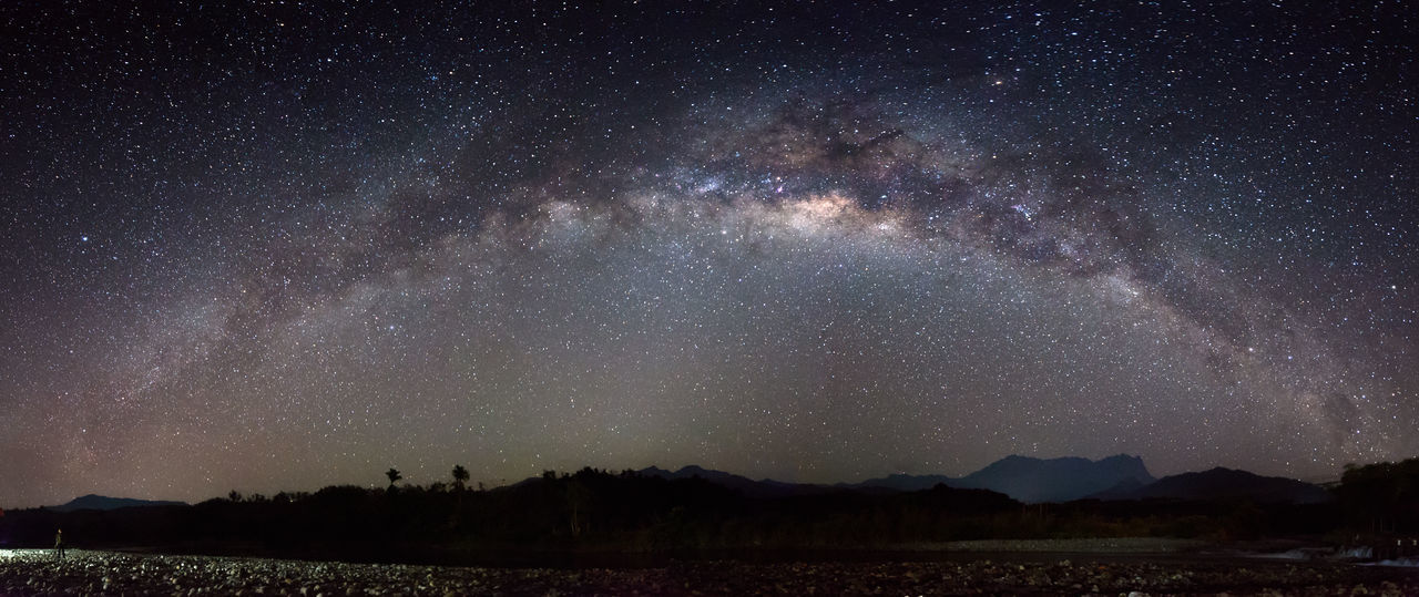 SCENIC VIEW OF STAR FIELD AGAINST SKY